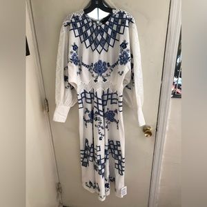 Beautiful   Embroidered midi  dress